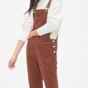 Gap orange cord overalls